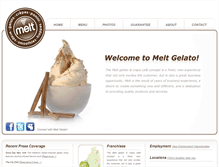 Tablet Screenshot of meltgelato.com